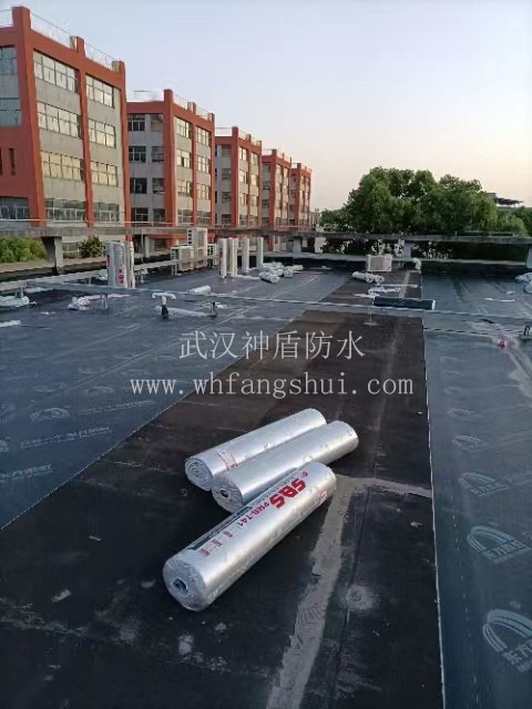 武汉黄陂某工业园楼顶铺设SBS防水卷材